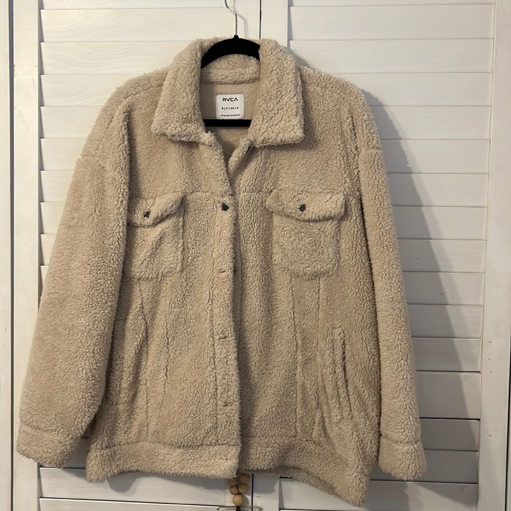 RVCA oversized Sherpa jacket